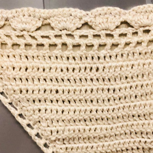 Knitted bikini bottom new, size S, beige