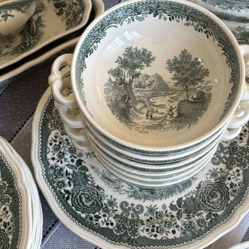 Villeroy&Boch Burgenland porcelain dinnerware set, green
