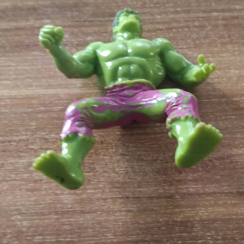 Hulk Marvel figure used, 10cm height with Marvel stamp