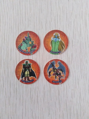 Yugioh Tazos pack no. 9, 10, 12 and 16 like new
