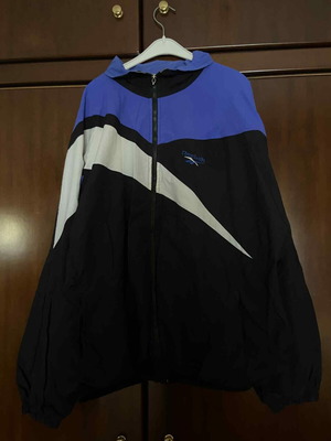 Ανδρικό μπουφάν Reebok σε καλή κατάσταση, μαύρο, μέγεθος XL, με μικρές ατέλειες