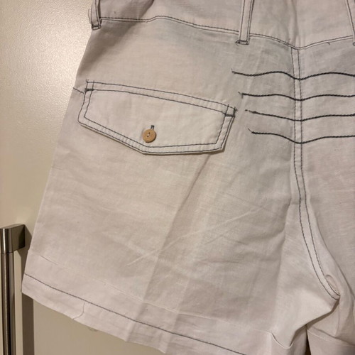 Linen shorts like new, white, size S