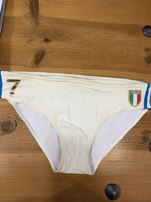 Rrd men's swim brief beige size L new with damaged elastic