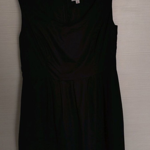 Black sleeveless dress S.Oliver like new with striped hem XL