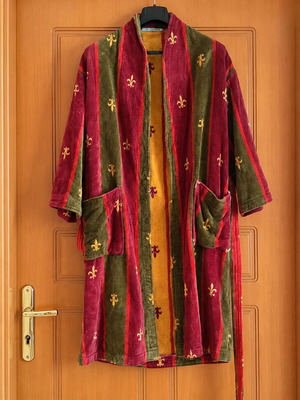 Viopros cotton bathrobe new, size 3 to XL, with belt and pockets