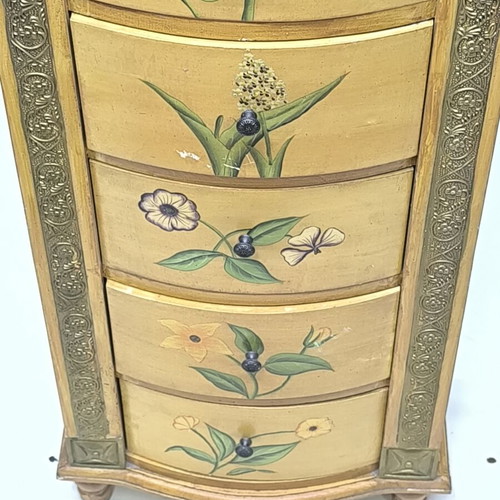 Handpainted Wooden Dresser Jewelry Box Studio Art kk like new