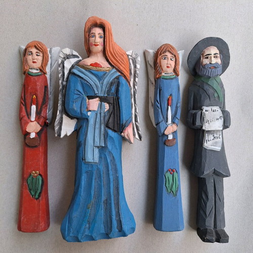 Handmade angels used, papier-mâché pack
