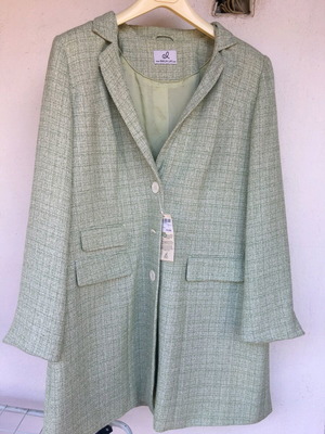 Emilia Lay blazer new, size XL, colorful green