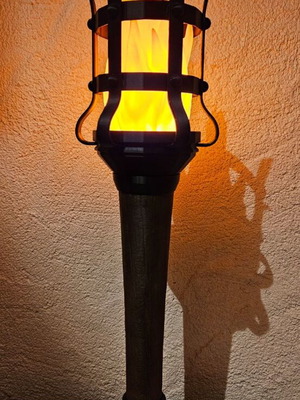 Medieval torch lamp new with realistic LED flame