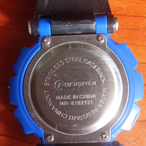 Mingrui waterproof watch new, black and blue