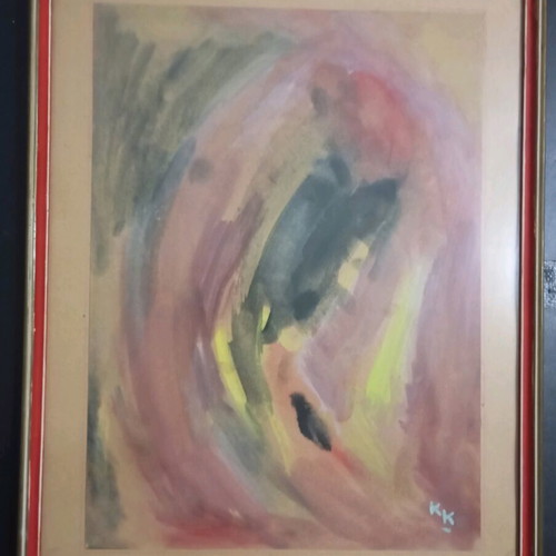 Artwork by Konstantinos Kourampas used, acrylic on paper