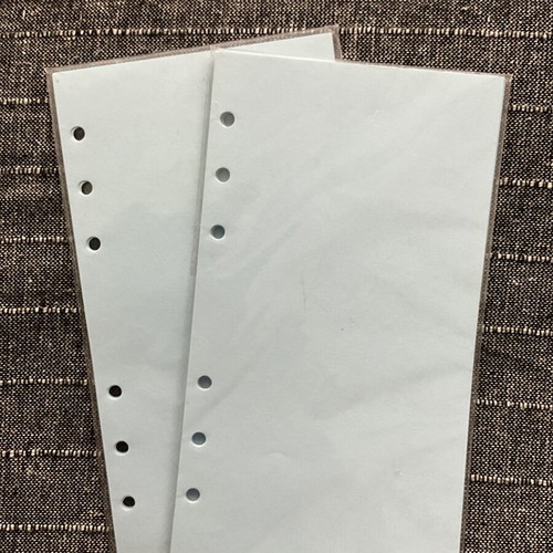 Personal refill paper 9.5 x 17 cm, blue, 2 packs