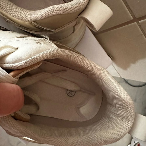 Ligglo athletic shoes used, white with leopard details, size 39