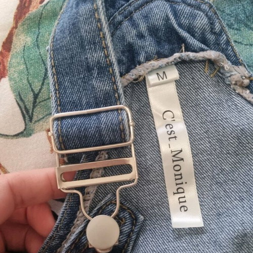 Denim salopette medium like new, blue