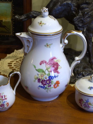 Vintage Oscar Shaller Bavaria 1940s coffee set like new