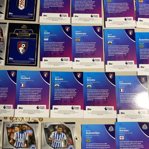 Topps Gold and Panini Prizm Base Premier League Collection new