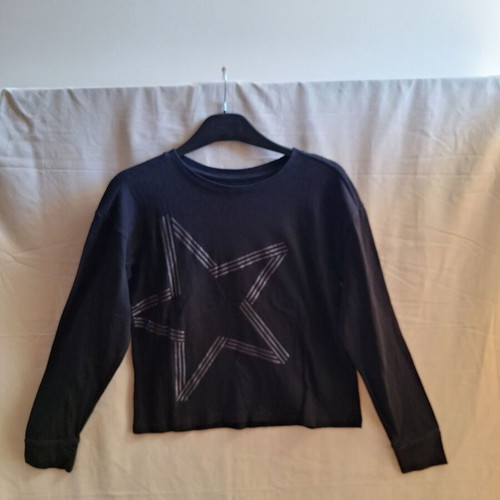 Gap Kids black long sleeve star top, size 140 cm