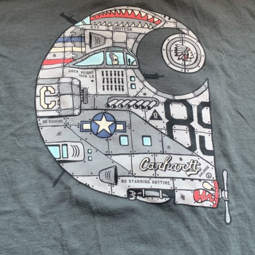 Carhartt T Shirt Medium Like New, Grey