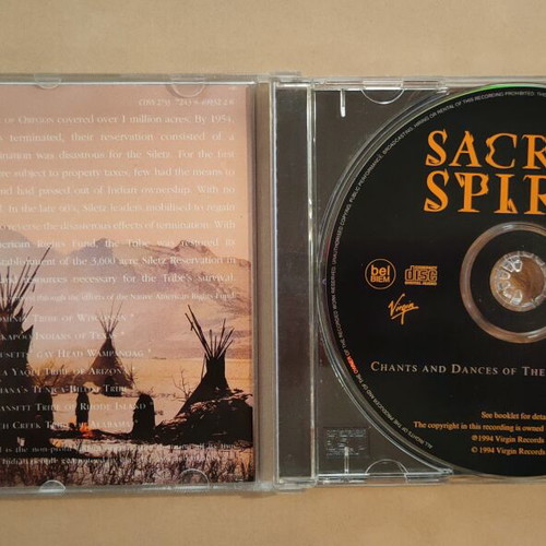 Sacred Spirit Chants and Dances of the Native Americans CD used