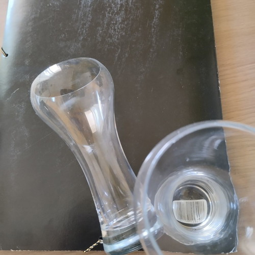 Glass beer glasses, set of 2