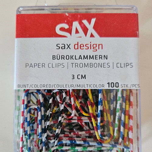 Sax paper clips new