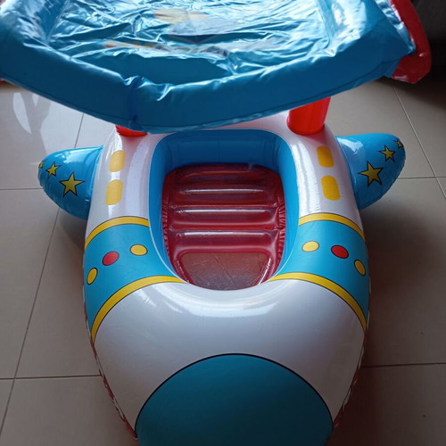 Bestway inflatable kids boat-seat used with UV Careful canopy