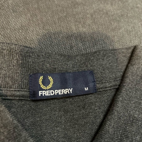 Fred Perry men's short-sleeve charcoal polo like new