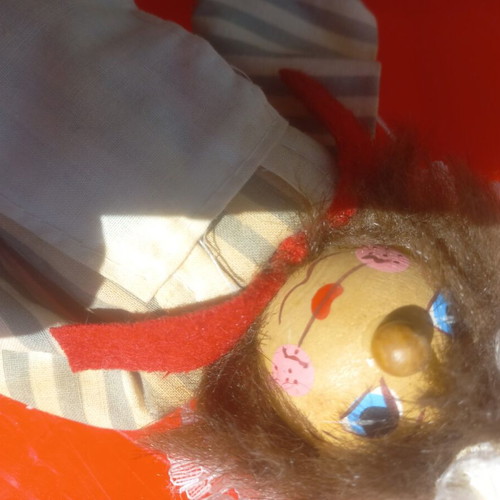 Vintage handmade marionette like new, 1980s