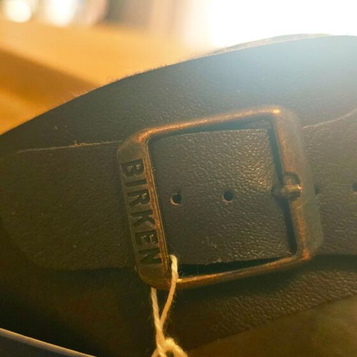 Birkenstock brown leather sandals new, size 42