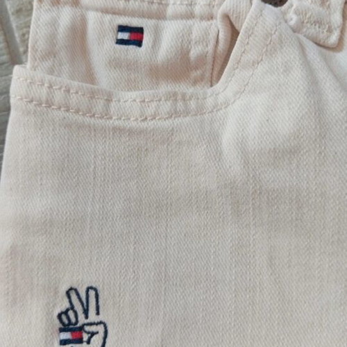 Tommy Hilfiger jeans 176 cm, girl small, white with blue