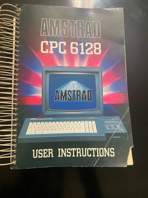Amstrad CPC 6128 user manual used, English