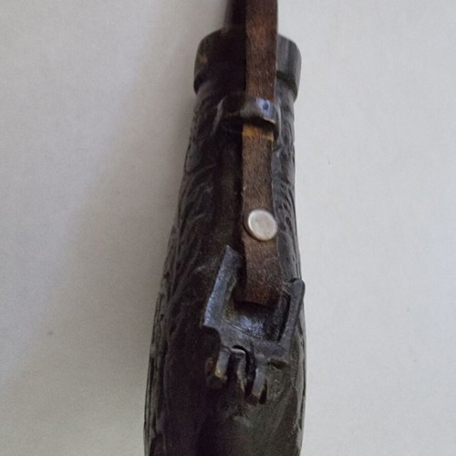 Powder flask 19th century like new