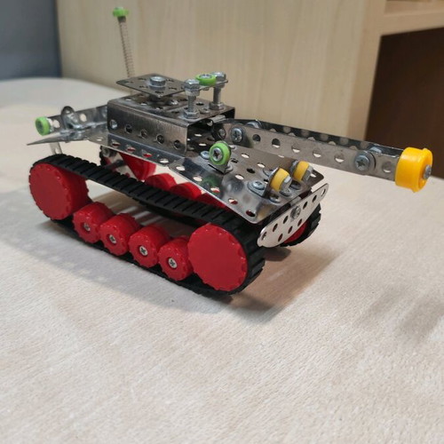 Model tank used, metal