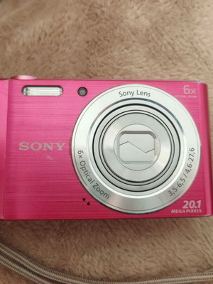 Sony Cyber-shot DSC-W810 ψηφιακή φωτογραφική μηχανή σε ροζ με θήκη και κάρτα μνήμης