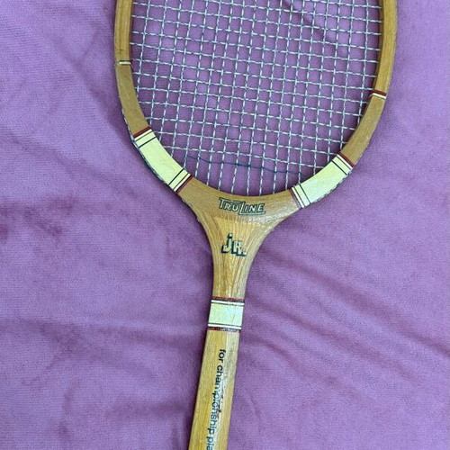 Trueline junior wooden vintage tennis racket from the 70s like new