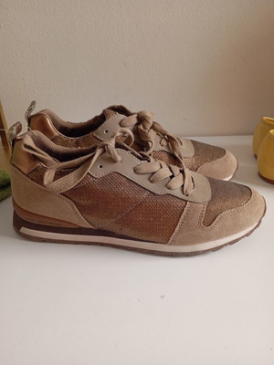 Trussardi Jeans women's shoes size 40 like new, beige sneakers