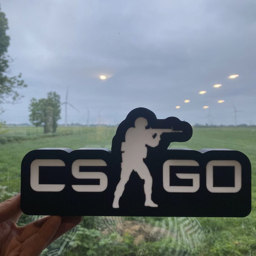 Lightbox Counter Strike Go 3D print like new