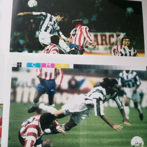 Journalistic photos OFI - Atletico Madrid 1993 like new, 30 pieces