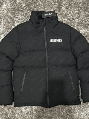 Hoodrich puffer jacket new, size M black
