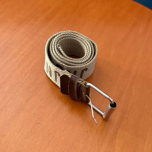 Canvas belt with leather details JNS & Jeans style like new, beige