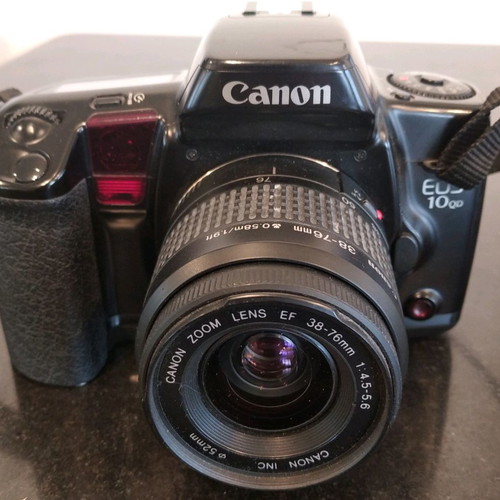 Canon EOS 10QD camera used with 38-76mm telephoto lens