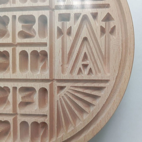 Wooden prosphora stamp new 16cm diameter