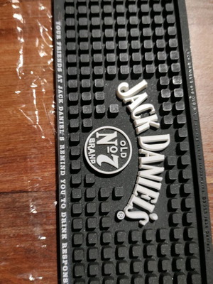 Jack Daniels bar mat new collectible black