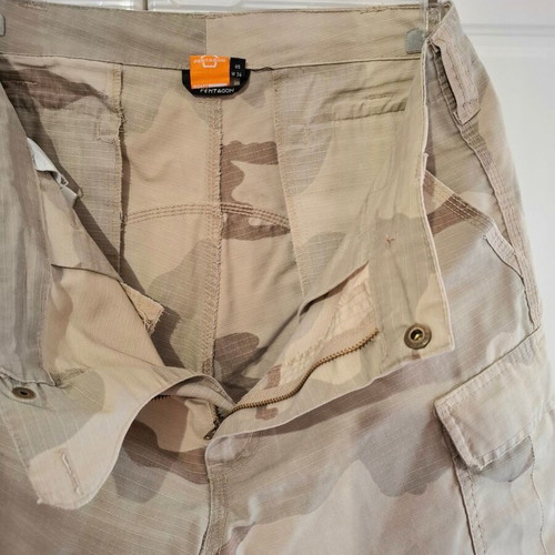Pentagon Tactical Cargo Shorts used, desert camo, size W34 EU44