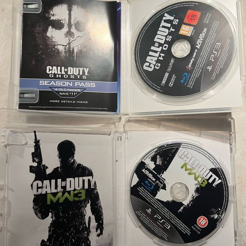 Call of Duty PS3 bundle like new with manuals Black Ops 1, MW3, Ghosts