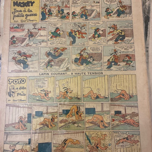 Journal Mickey 1939 comic used, French