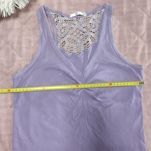 Blouse used, women's size L, pink and purple