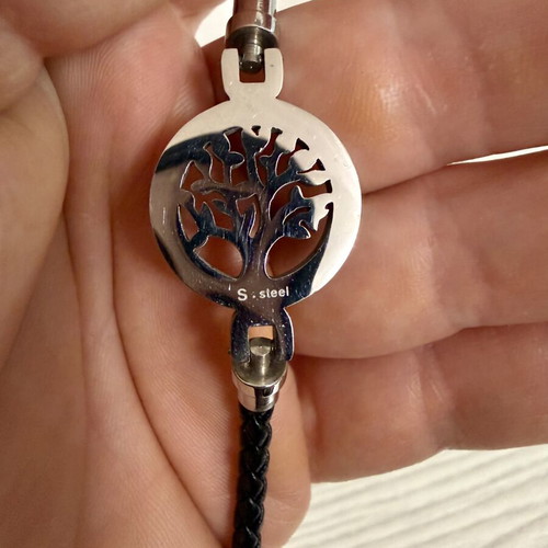 Tree of Life bracelet, stainless steel with magnetic clasp