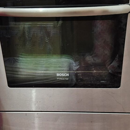 Bosch kitchen oven like new, inox ceramic 4-zone hob, pyrolysis