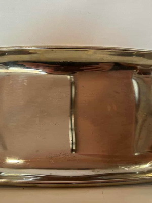 Винтидж метален поднос за сервиране употребяван 19x31